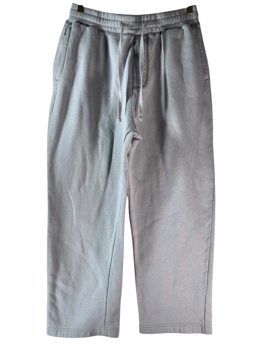 Hollister Gray Baggy Wide Leg Sweatpants Size Small Zip Pockets M